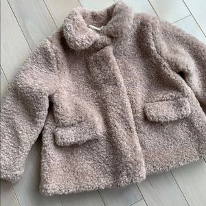 GORGEOUS ZARA Baby Girls Faux Fur Coat Jacket